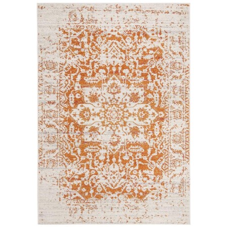 Safavieh 2 ft. 3 in. x 4 ft. Madison Power Loomed Accent Area Rug Orange & Ivory MAD603P-24